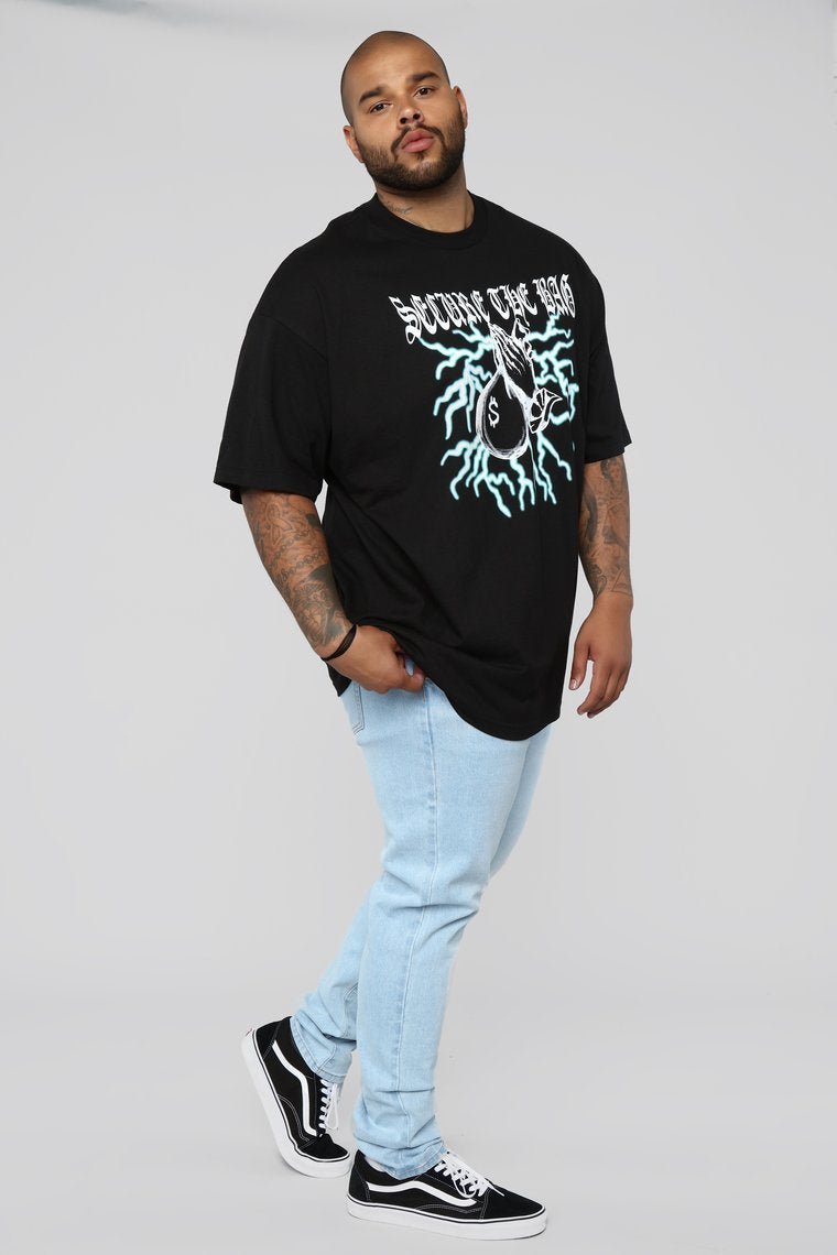 Secure The Bag Tee - Black - jameswhite001