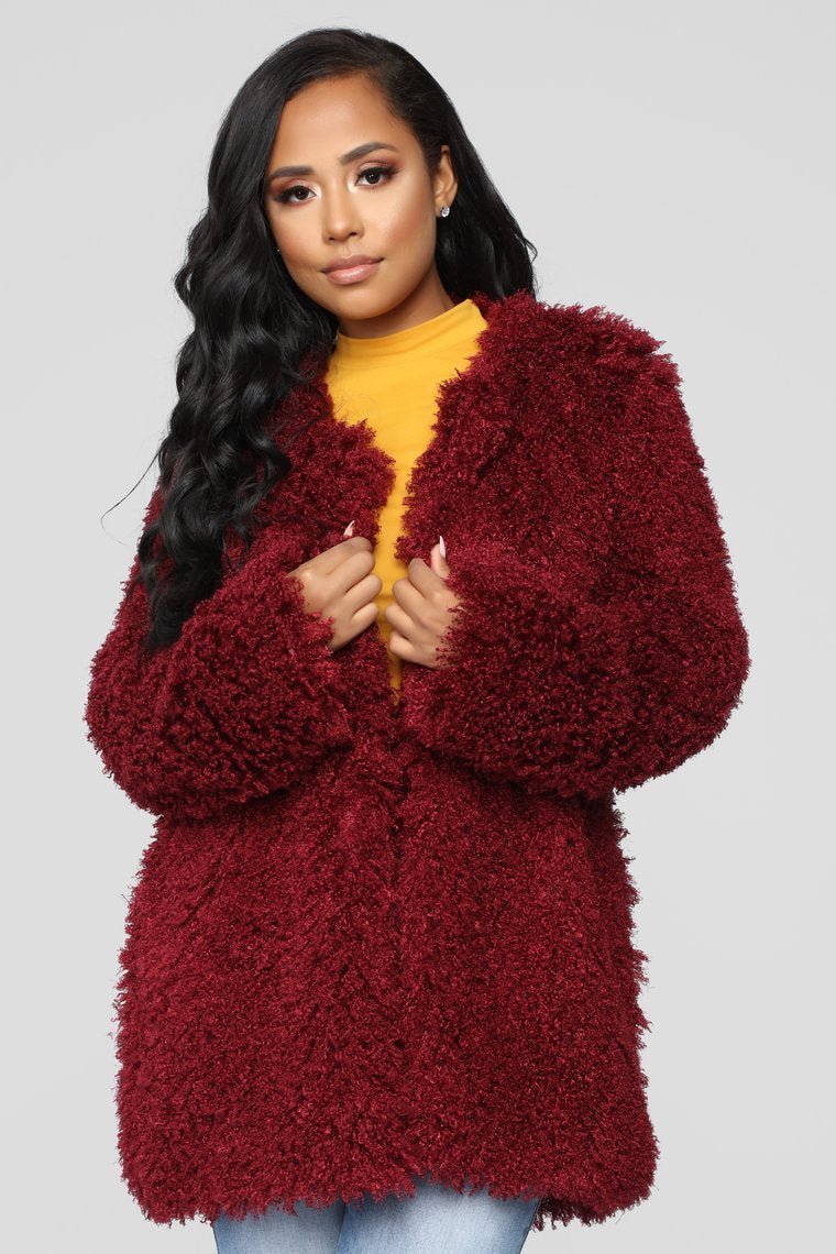 Seems Like A Crush Cardigan - Wine - jameswhite001