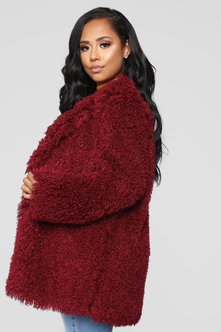 Seems Like A Crush Cardigan - Wine - jameswhite001