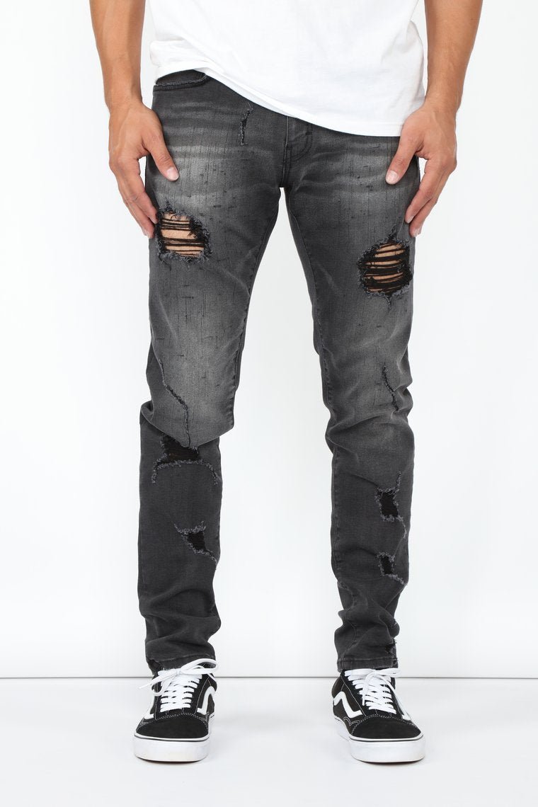 Shadow Skinny Jeans - Black - jameswhite001