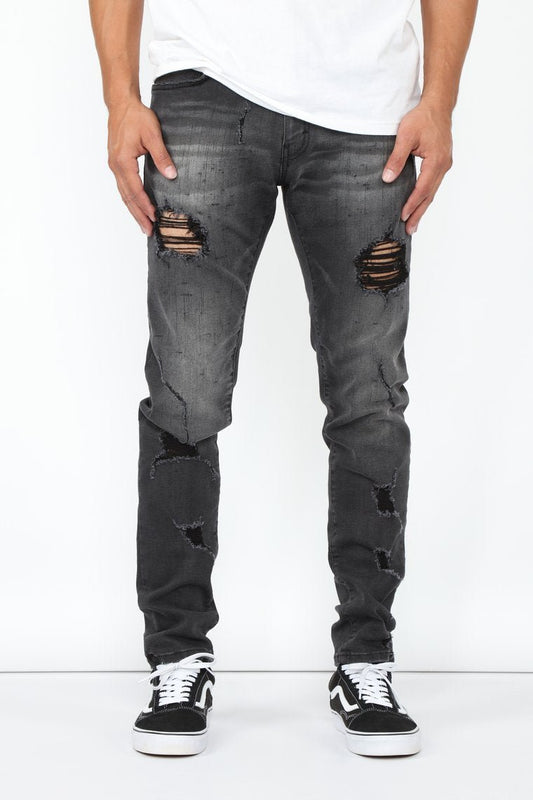 Shadow Skinny Jeans - Black - jameswhite001
