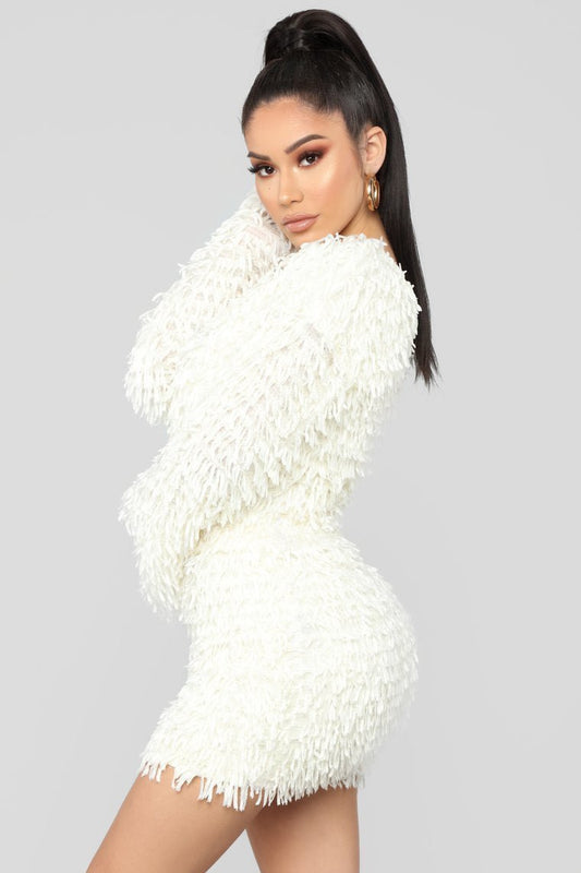 Shagadelic Fringe Set - Ivory - jameswhite001