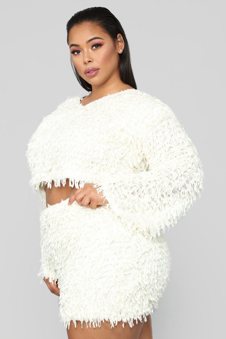 Shagadelic Fringe Set - Ivory - jameswhite001