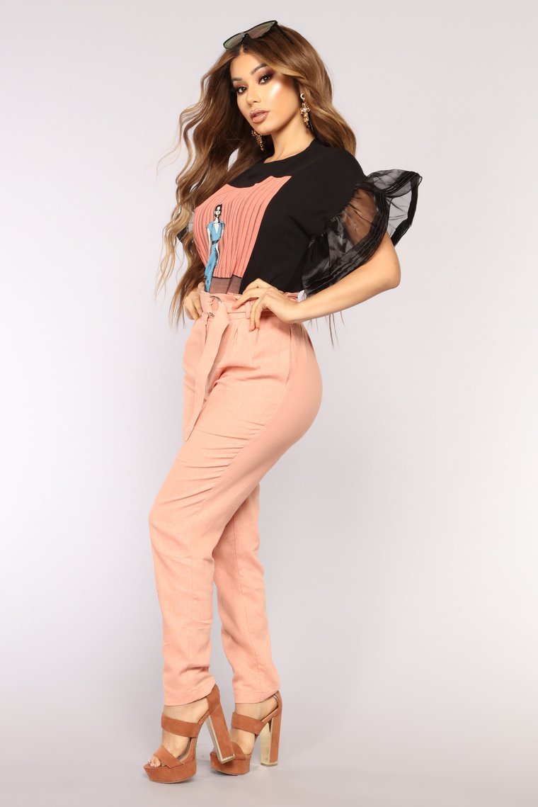 She's A Real Lady Top - Black - jameswhite001