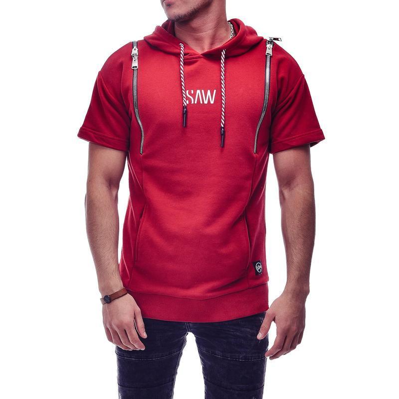 SHORT SLEEVE HOODIES SWEATER 35493 - jameswhite001