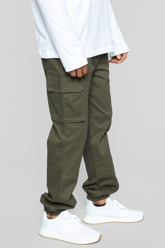 Show Cargo Pants - Olive - jameswhite001