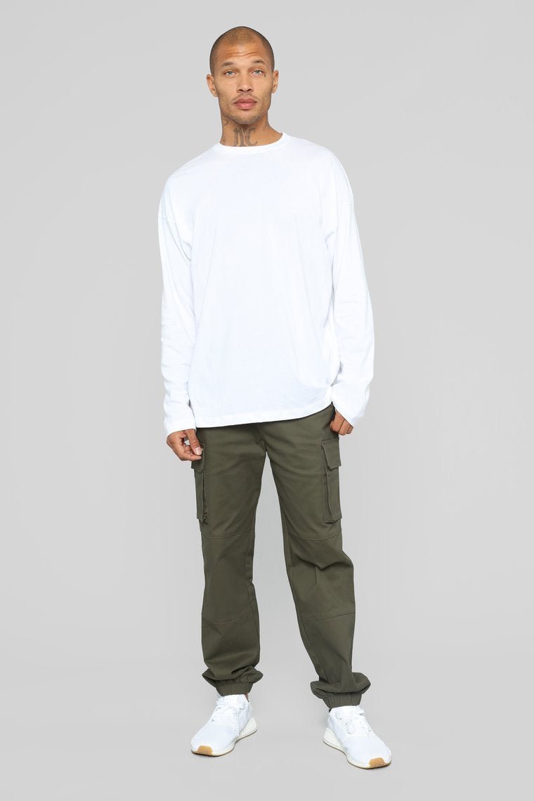 Show Cargo Pants - Olive - jameswhite001