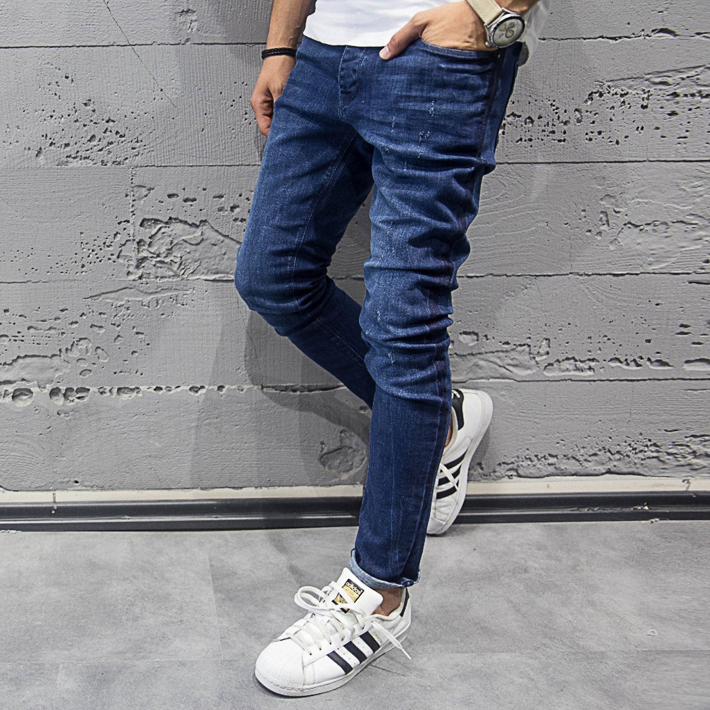 SIDE STRIPED MENS JEANS - jameswhite001