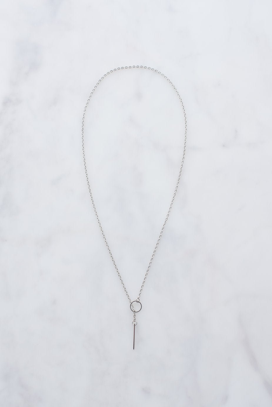 Silver Threader Necklace - jameswhite001
