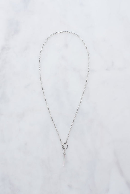 Silver Threader Necklace - jameswhite001