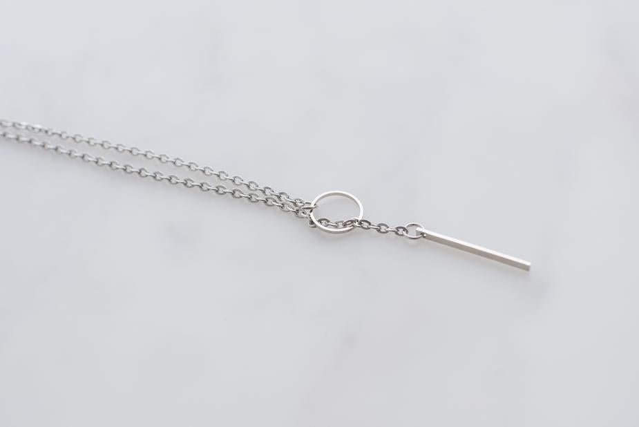 Silver Threader Necklace - jameswhite001