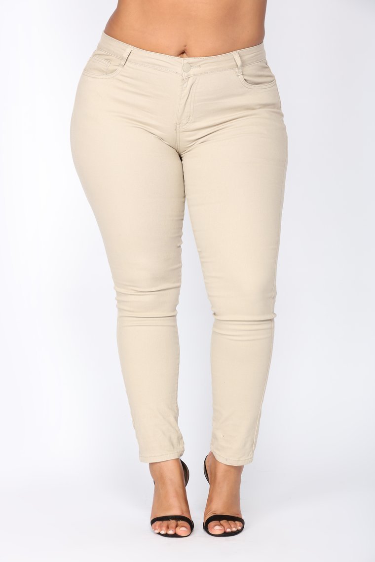Skinny Uniform Pants - Khaki - jameswhite001