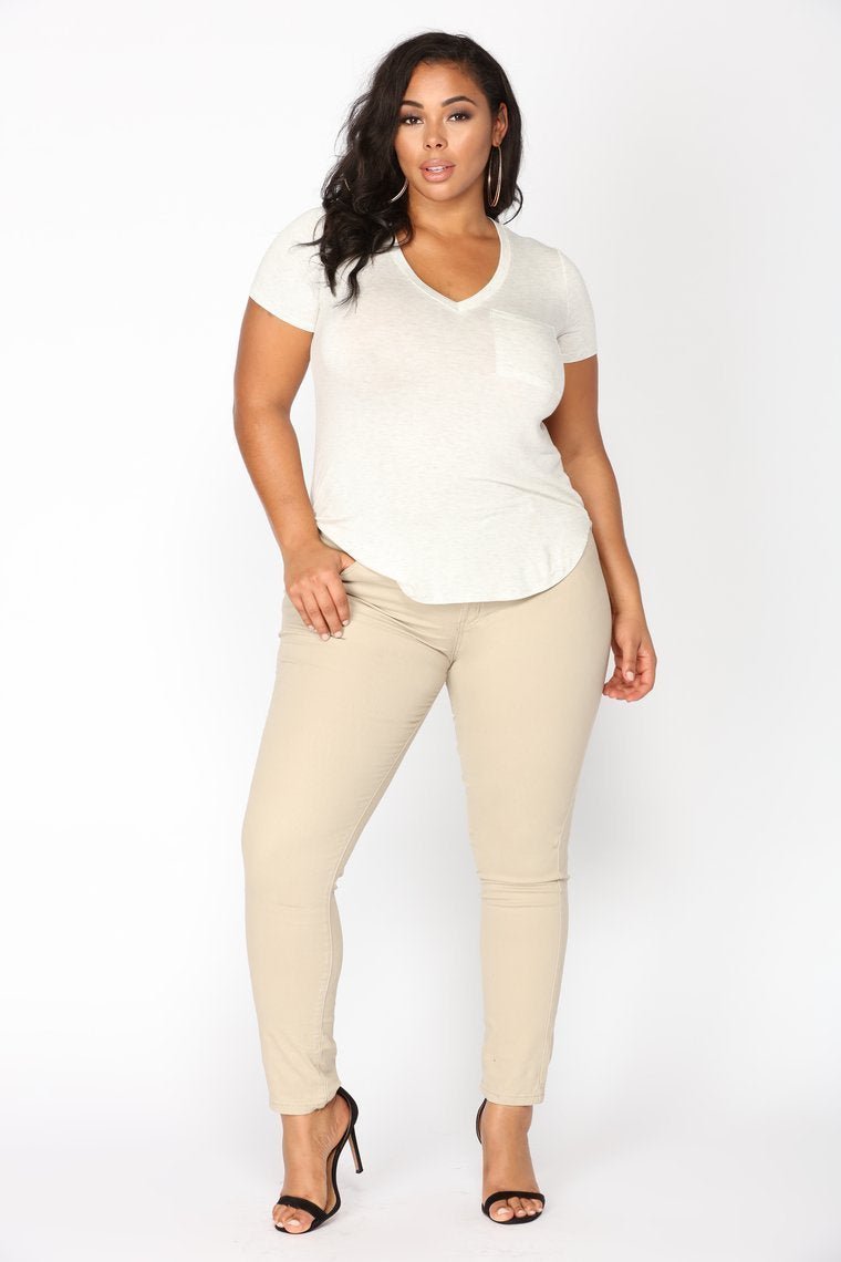 Skinny Uniform Pants - Khaki - jameswhite001