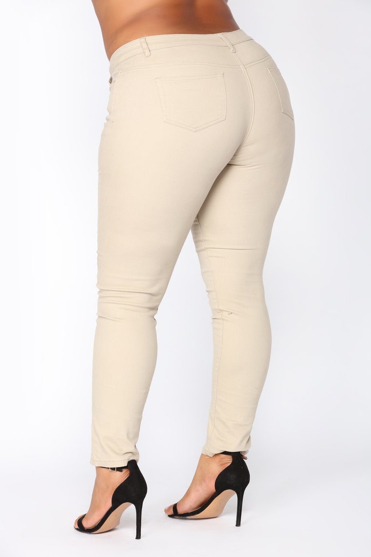 Skinny Uniform Pants - Khaki - jameswhite001