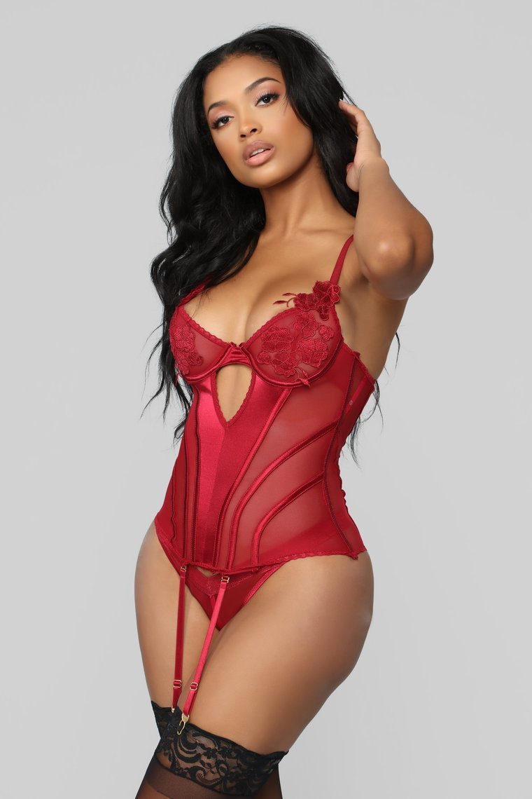 So Anxious Chemise - Burgundy - jameswhite001