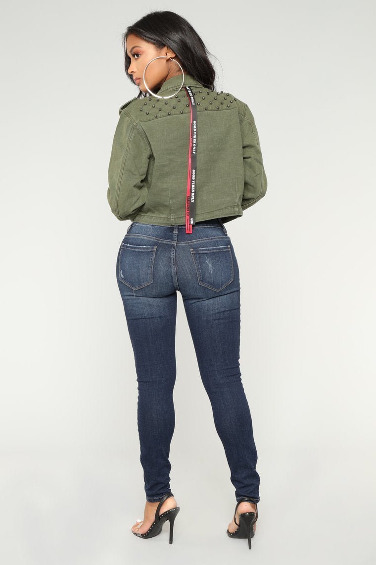 Special Forces Cropped Jacket - Olive - jameswhite001