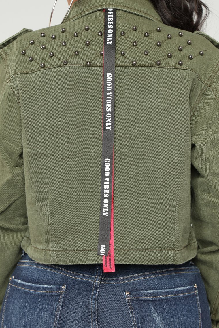 Special Forces Cropped Jacket - Olive - jameswhite001