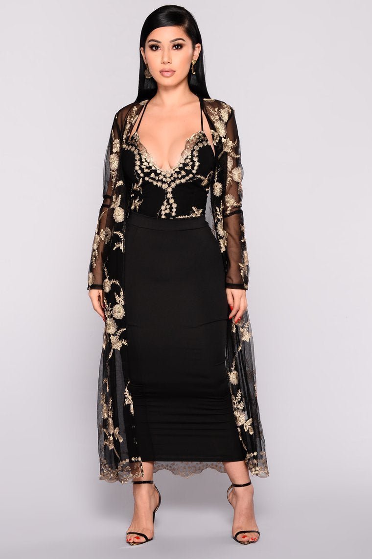 Star In The Night Bodysuit - Black - jameswhite001