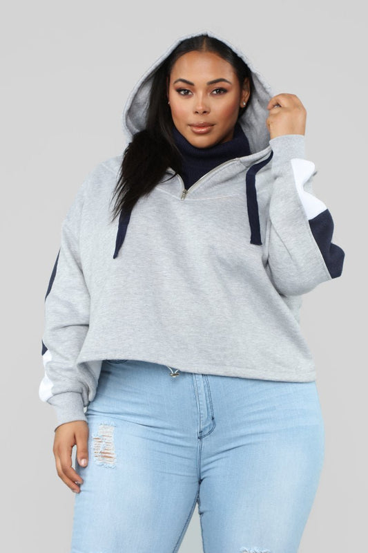 Stay Styling Sweatshirt - Heather Grey - jameswhite001