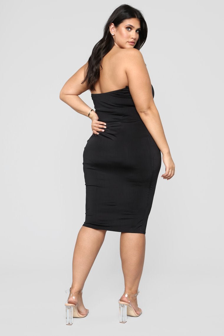 Still Fallin' For Him Dress Set - Black - jameswhite001