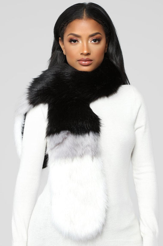 Stole Your Man Scarf - Grey/White - jameswhite001