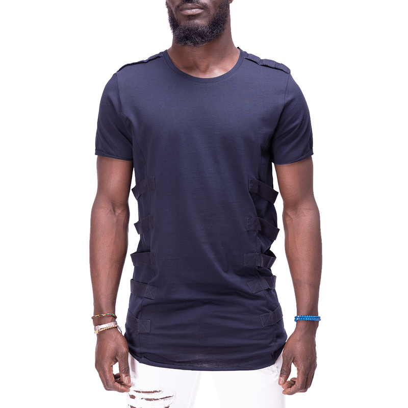 STREETWEAR SHOULDER AND SIDE RIBAND TSHIRT 3721 - jameswhite001