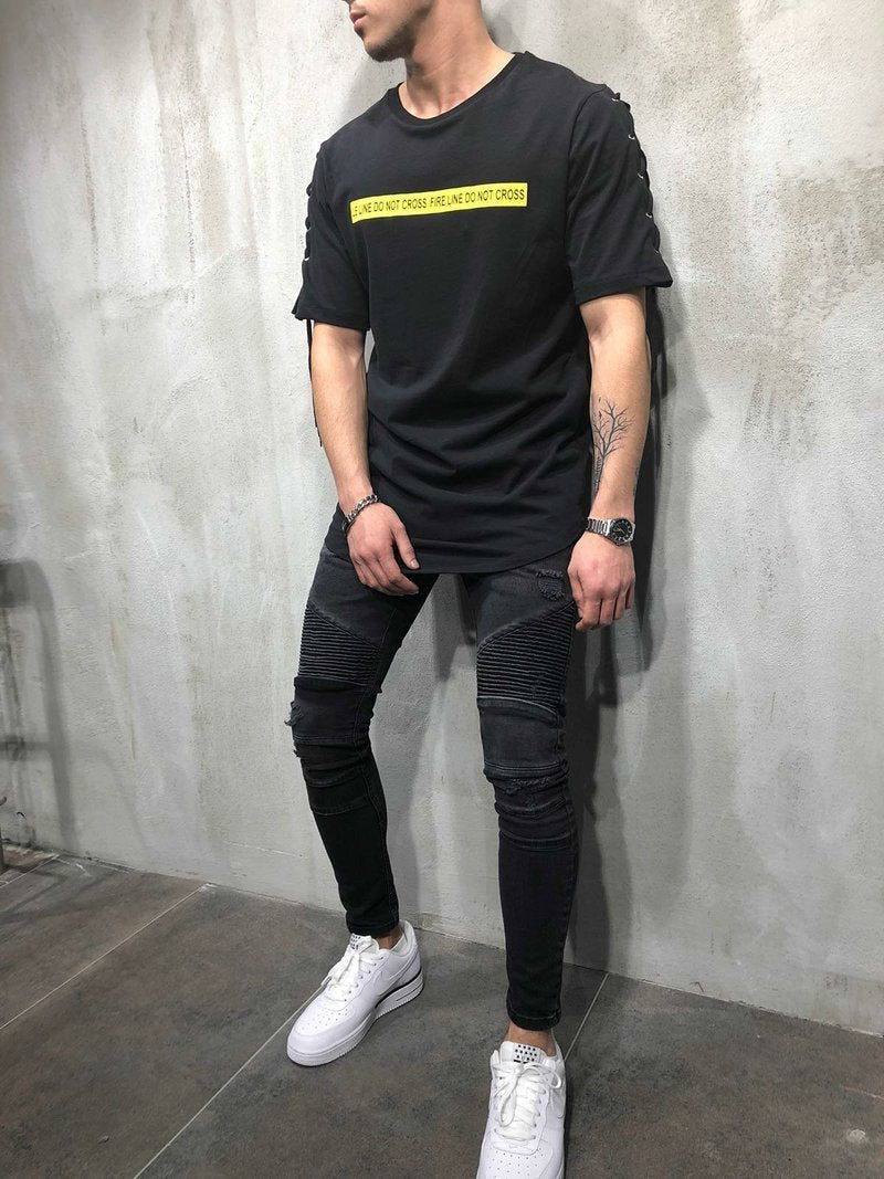 STRING DETAILED SLEEVE 3702 - jameswhite001