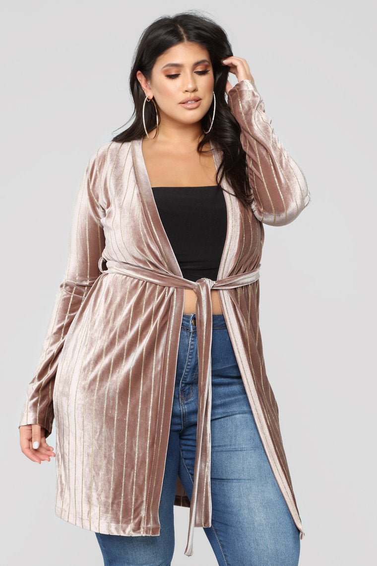 Strut My Stuff Duster - Mauve - jameswhite001