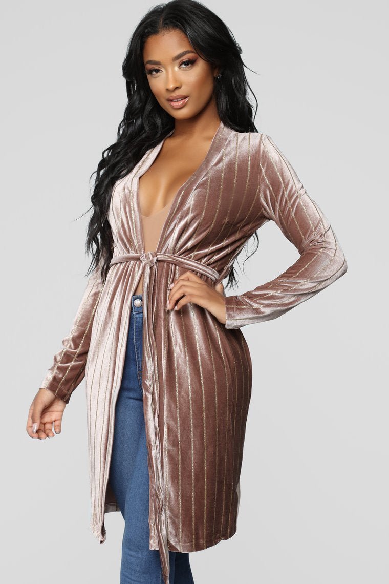 Strut My Stuff Duster - Mauve - jameswhite001