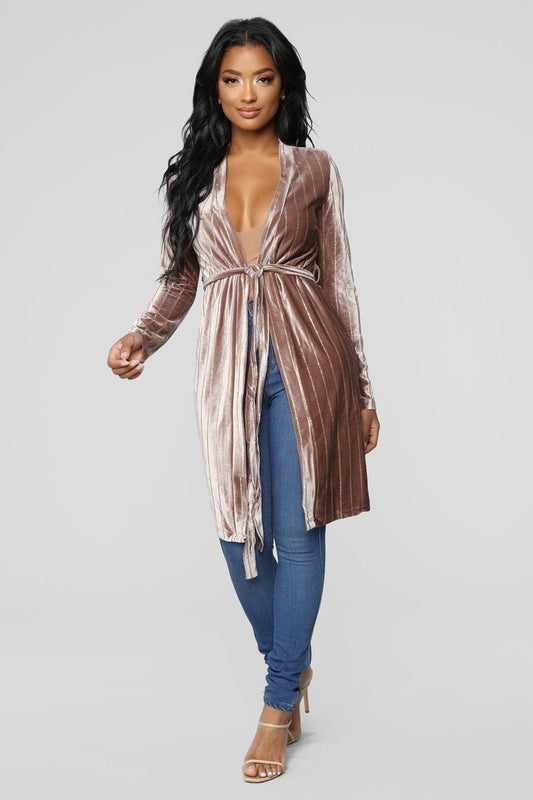 Strut My Stuff Duster - Mauve - jameswhite001