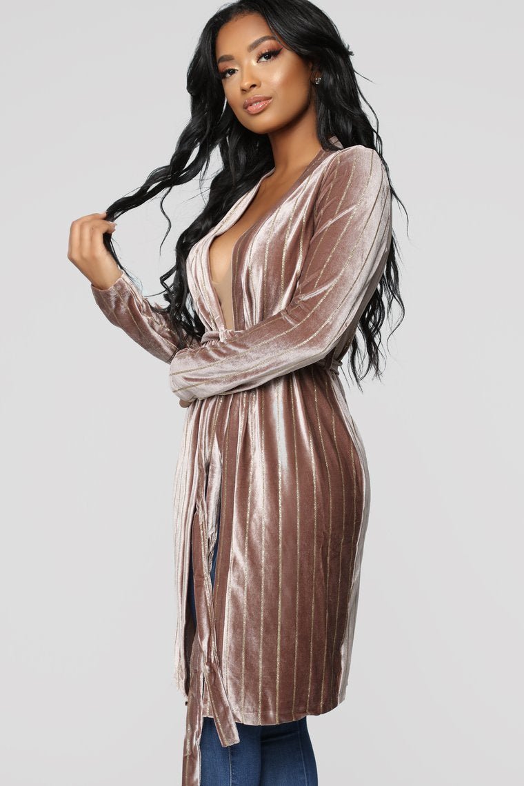 Strut My Stuff Duster - Mauve - jameswhite001