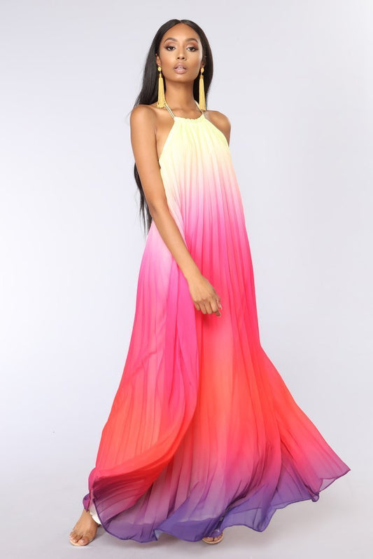 Sunset Ombre Dress - Multi - jameswhite001