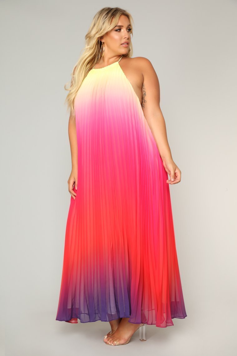 Sunset Ombre Dress - Multi - jameswhite001