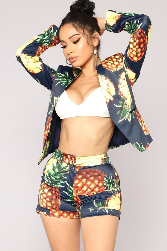 Sweet And Sour Blazer - Navy - jameswhite001