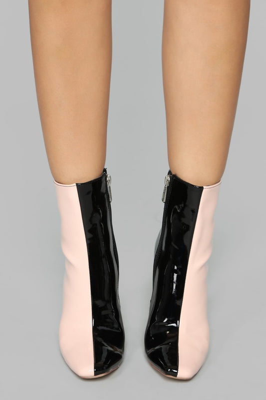 Switched Up Heeled Boot - Pink - jameswhite001