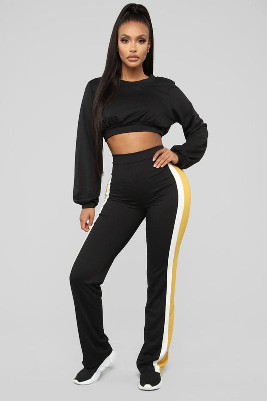 Take A Minute Colorblock Set - Black/Combo - jameswhite001
