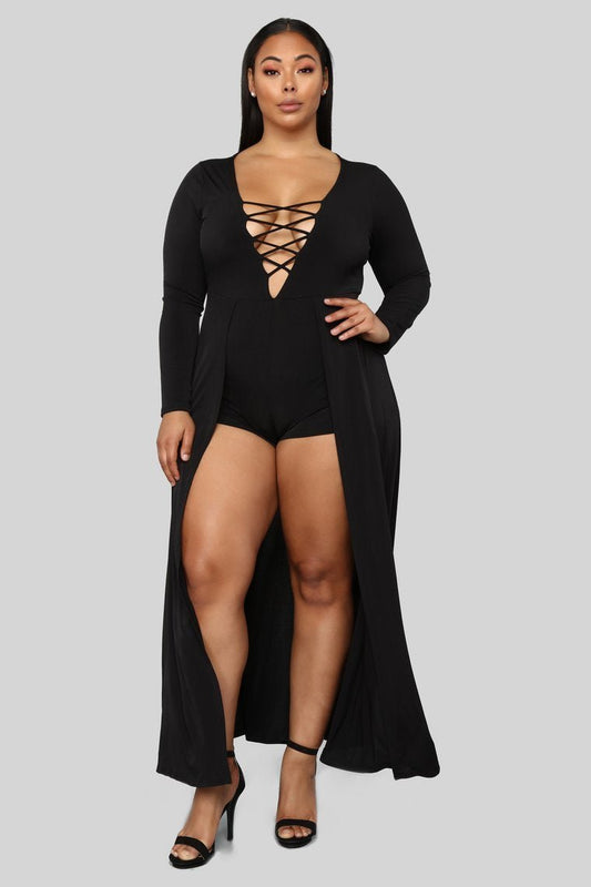 Take Me Away Maxi Romper - Black - jameswhite001