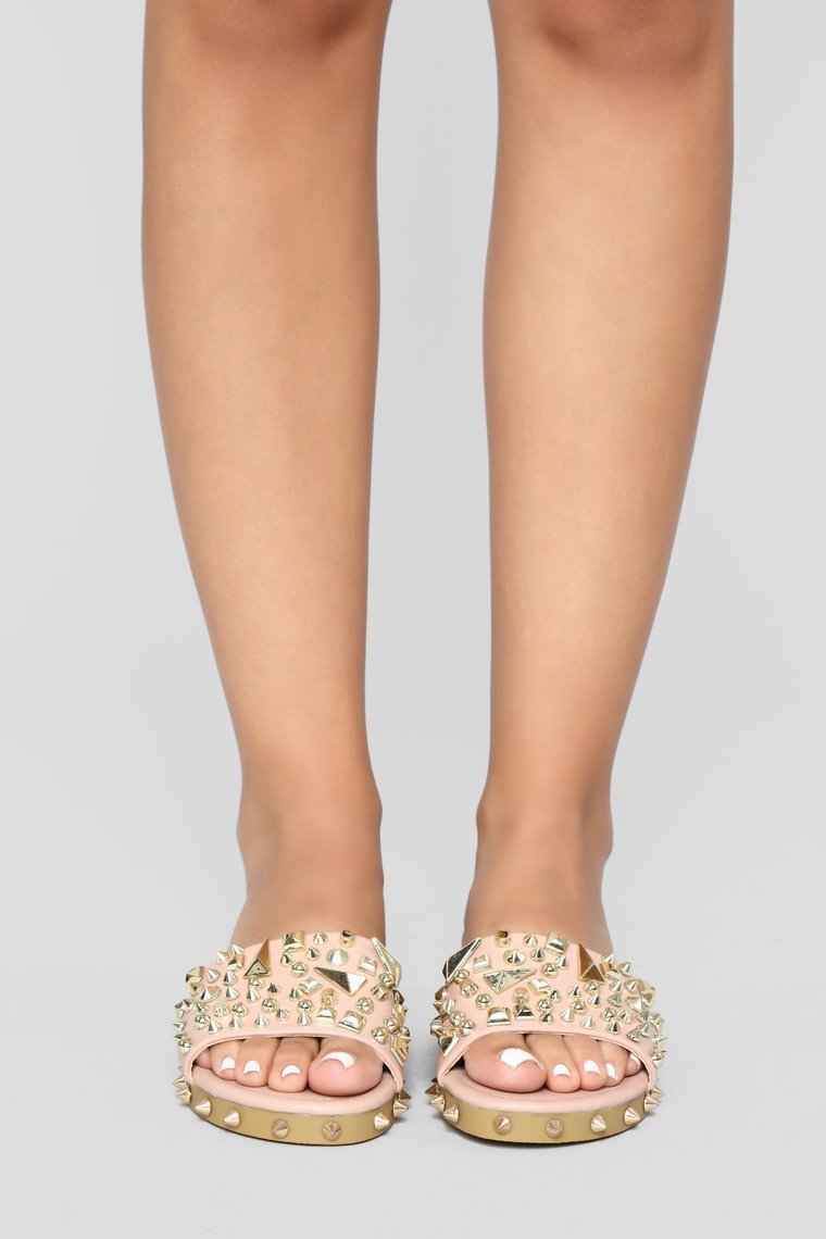 Take The Edge Flat Sandal - Nude - jameswhite001