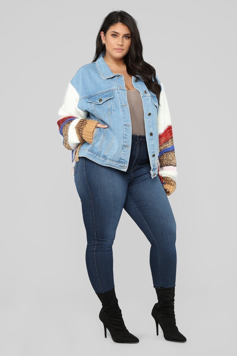 Take To The Road Denim Jacket - Denim/Multi - jameswhite001