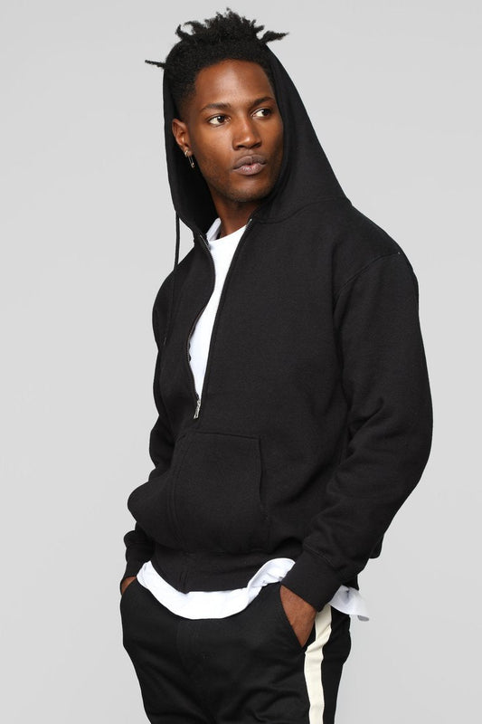 Territory Zip Hoodie - Black - jameswhite001