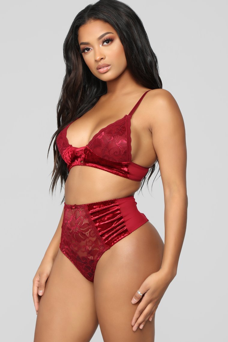 Text Me Tonight 2 Piece Set - Wine - jameswhite001