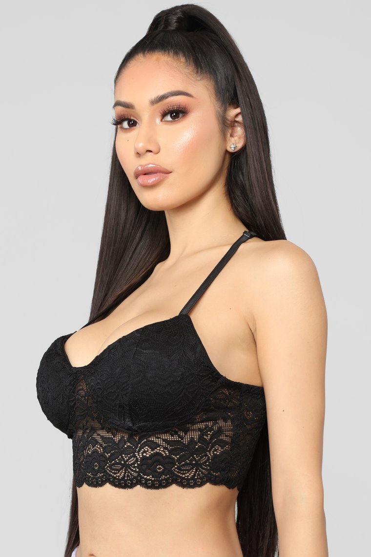 Thank You, Next Lace Bralette - Black - jameswhite001