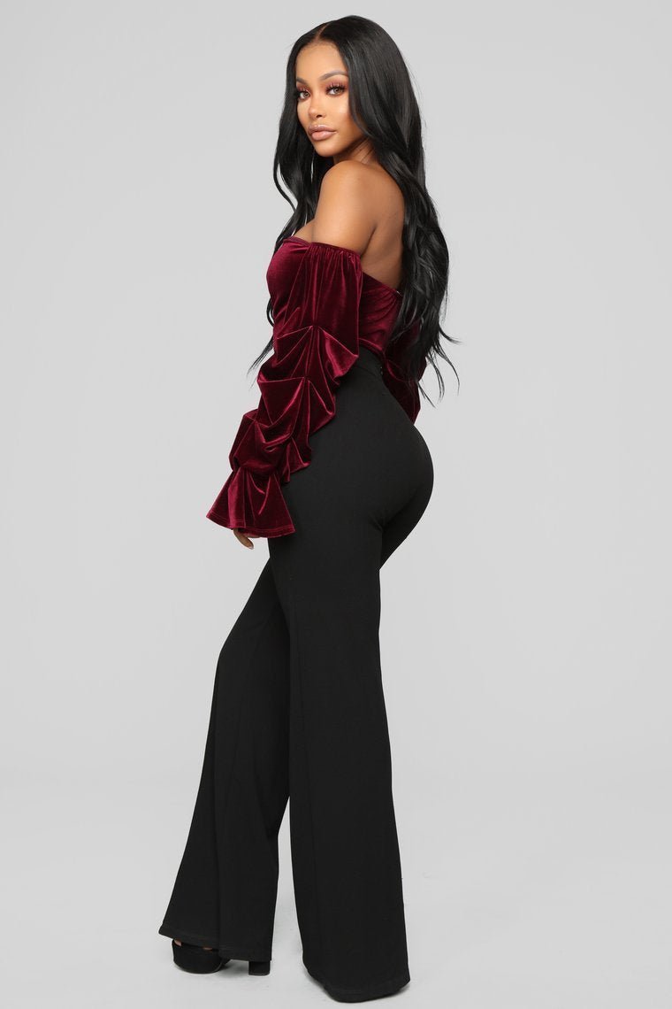 The Best Part Bodysuit - Wine - jameswhite001