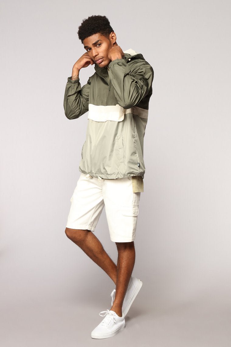 The Takeover Windbreaker - Green/Combo - jameswhite001