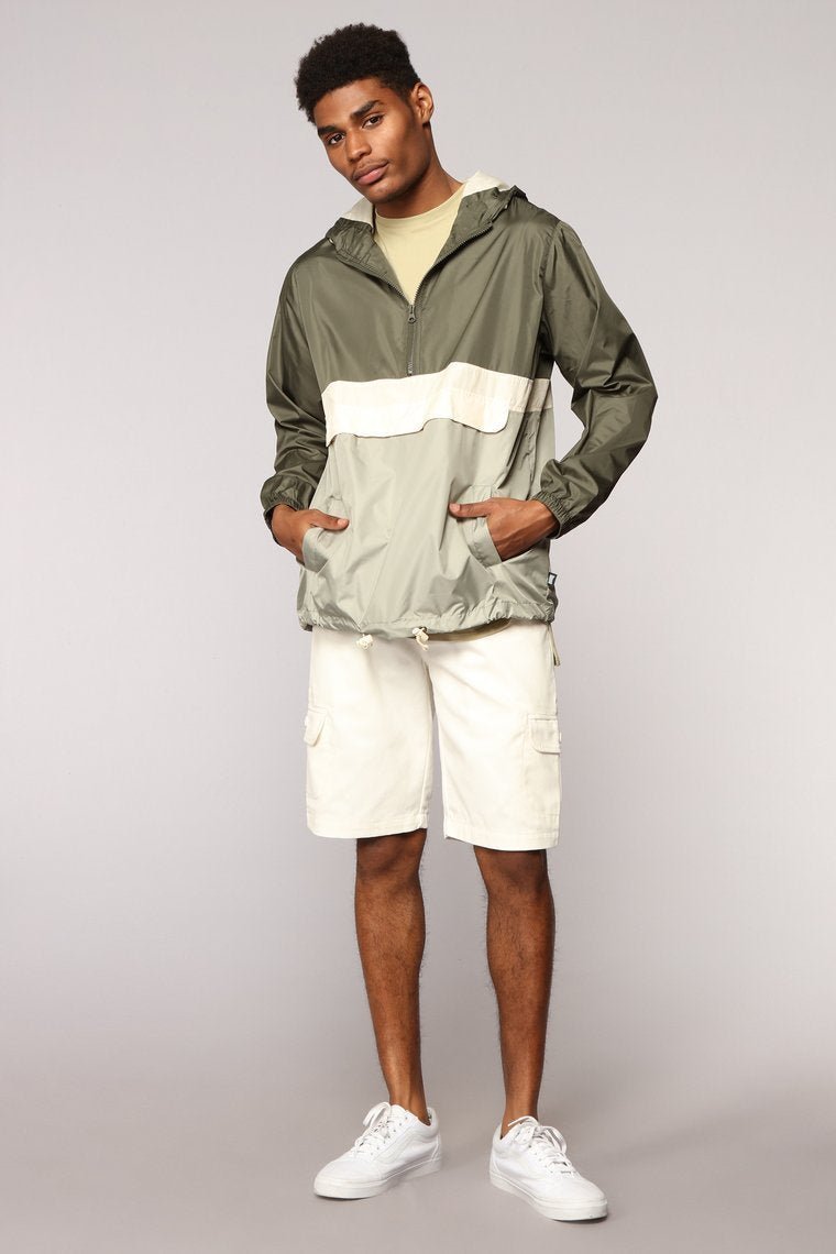 The Takeover Windbreaker - Green/Combo - jameswhite001