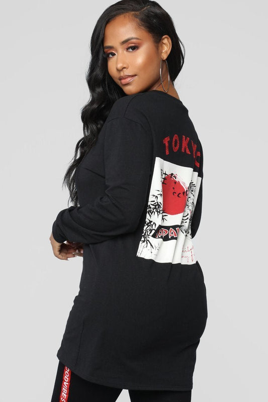 Tokyo Girl Top - Black - jameswhite001