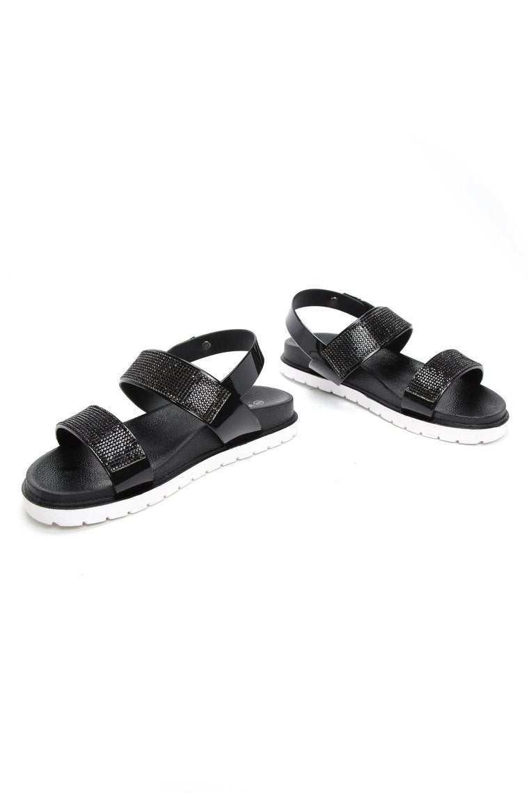 Too Bad Moving On Slides - Black - jameswhite001