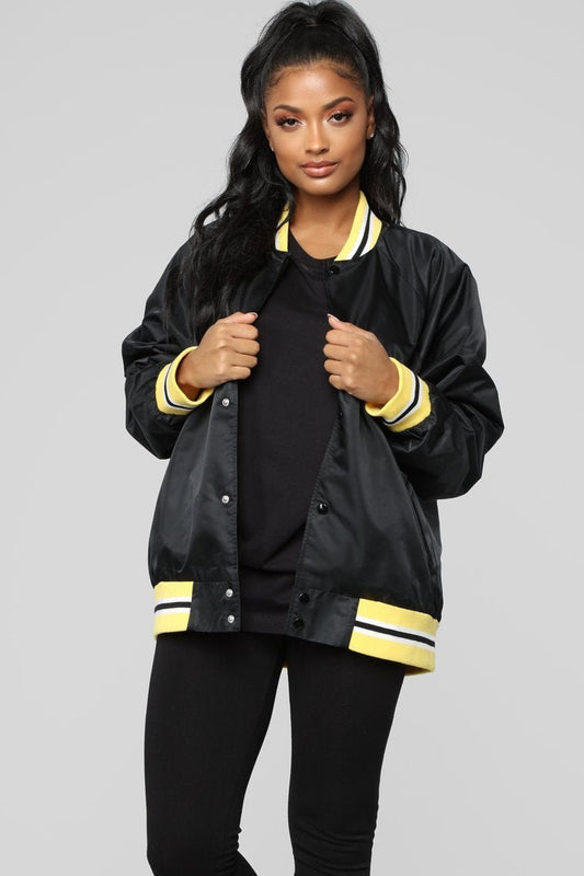 Torre Casual Jacket - Black/Yellow - jameswhite001