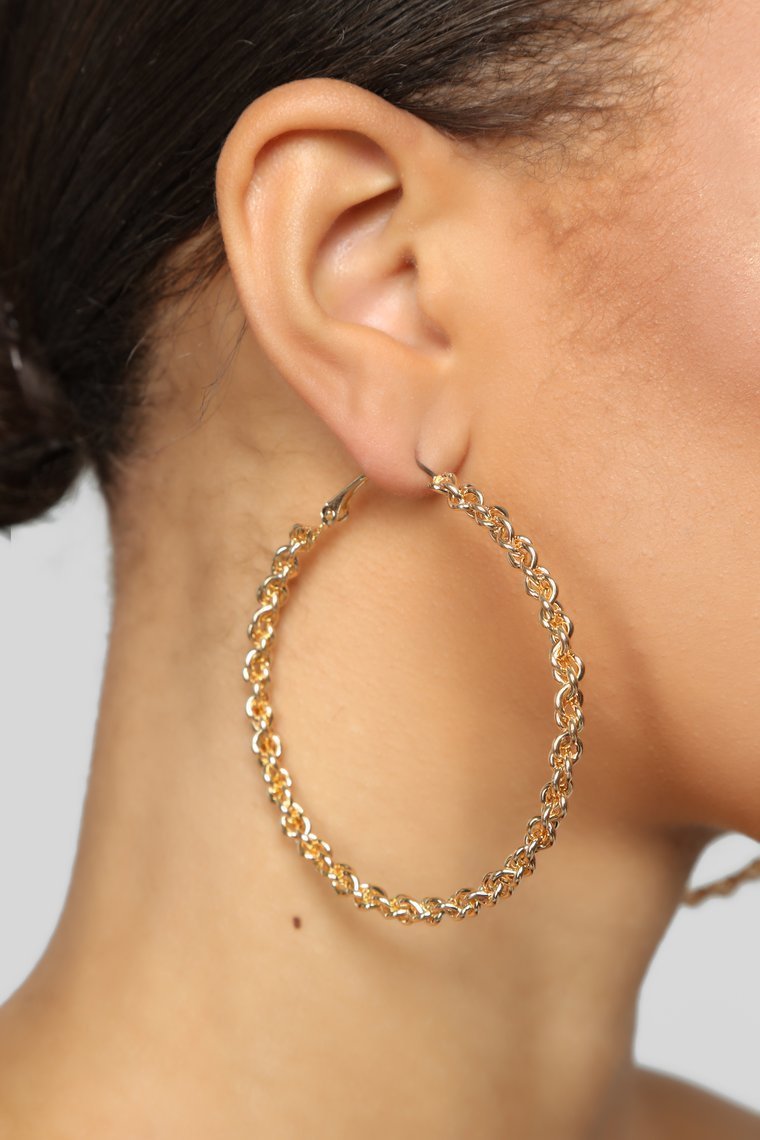 Twist The Truth Earrings - Gold - jameswhite001