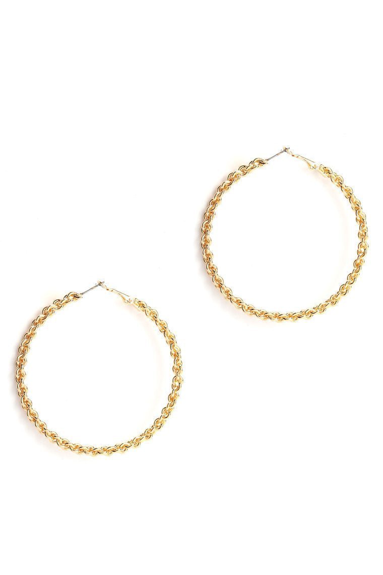 Twist The Truth Earrings - Gold - jameswhite001